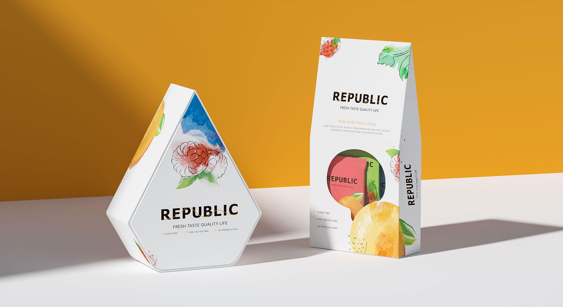 REPUBLIC 水果巧克力包裝設計